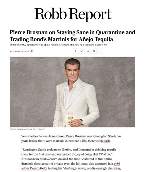 Pierce Brosnan on Staying Sane in Quarantine and Trading Bond’s Martinis for Añejo Tequila