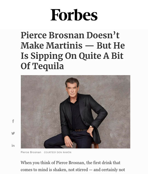 Pierce Brosnan Doesn’t Make Martinis — But He Is Sipping On Quite A Bit Of Tequila