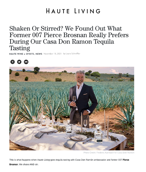 Tequila Tasting With Pierce Brosnan